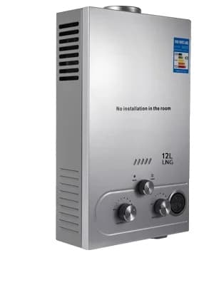 Tankløs Propan Gasvarmer, Flere Størrelser Tilgængelige, Rustfrit Stål Konstruktion, 12 liter, 24 kilowatt