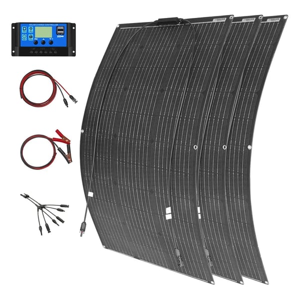 Solpanel Kit, Fleksibelt Design, Høj Effektivitet,solcellesæt 300w