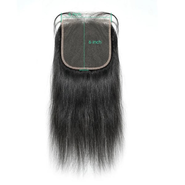 Menneskehår Lace Closure, 150% Tæthed, Naturlige Farvemuligheder,24tommer, Remy Hår, 6x6 Blonde Lukning