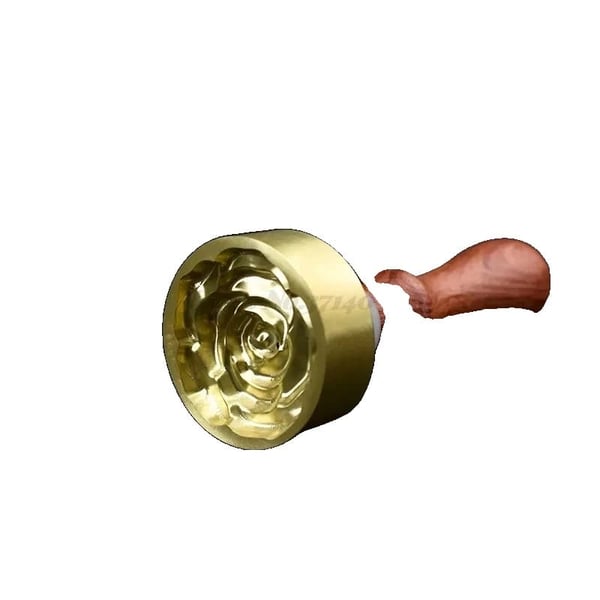 Voksseglsstempel, 40*14mm størrelse, rosen-konkav design,GZZ249-09