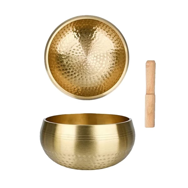 Syngeskål, Håndlavet Messing, Lydhealing,11cm