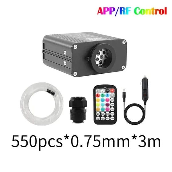 Ilmapiiri Valo, Musiikin Ohjaus, RGBW Värit,550kpl 0.75mm 3m, EU pistoke-b