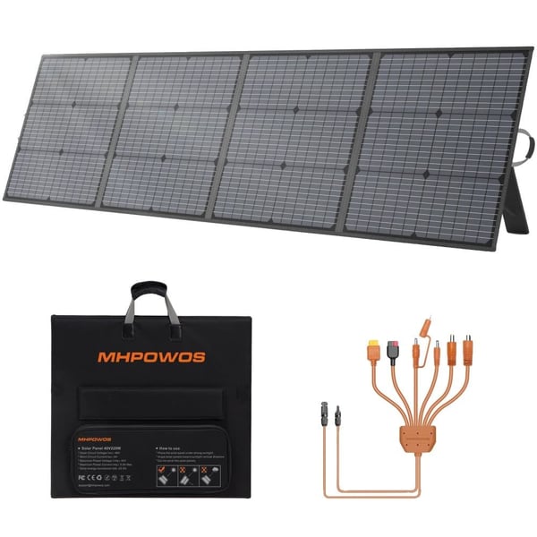 Solpanel, Bærbar, Høj Effektivitet,220W solpanel
