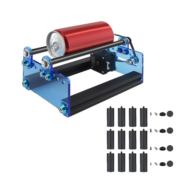 Lasergravering Rotationsmodul, Horisontal Design, 150mm Hævende Søjle,Y-Akse Hæve Sæt
