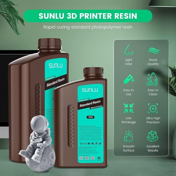 3D-printingharpiks, høj præcision, brugervenlig,ABS-LIGNEN Mørk Grå
