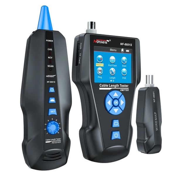 Verkkokaapelitesteri, mittaa Cat5e-, Cat6- ja Cat7-kaapelien pituus,NF-8601S