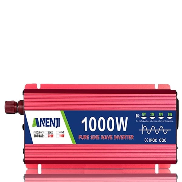 Tehoinvertteri, puhdas sinimuotoaalto, yleinen yhteensopivuus,12V, 1000W