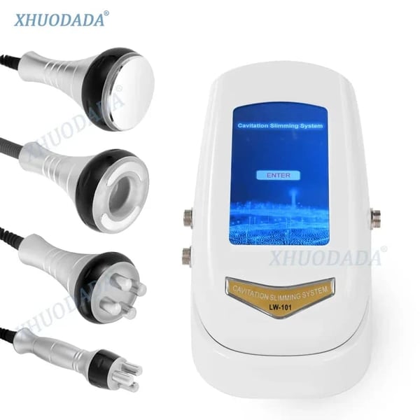 4-i-1 Cavitation og RF Slimming Maskine, 40kHz Frekvens, Avanceret Hudstramning,EU stik