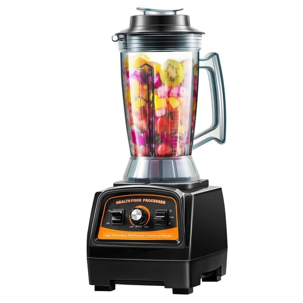 Kaupallinen ammattiblenderi, 3,3 hevosvoiman moottori, 57000 RPM nopeus,EU, Musta
