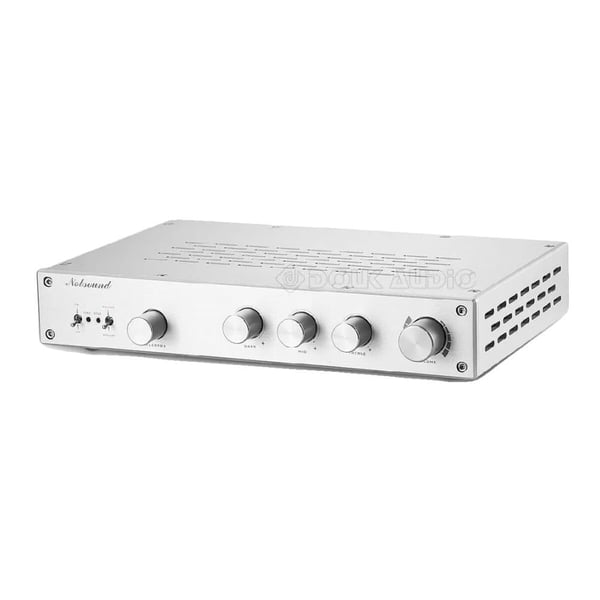Forstærker, 2.0-kanal, aluminiumlegeringskasse, frekvensrespons 2 Hz - 40 kHz, SNR 115dB, THD 0.003%