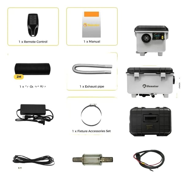 Diesel-ilmalämmitin, Bluetooth-ohjaus, erittäin hiljainen toiminta,8KW 12V 24V 220V