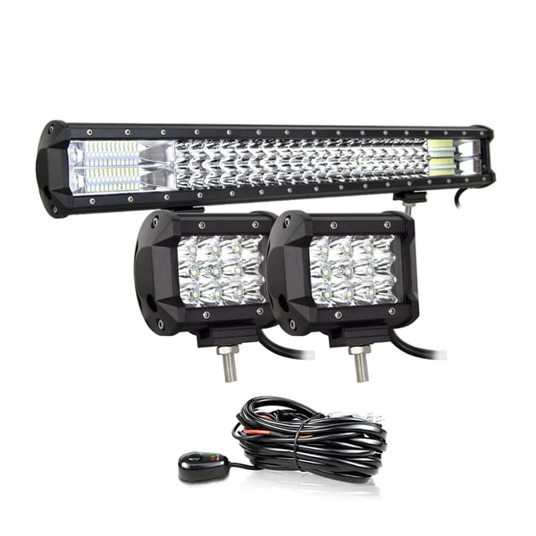 LED Lysbar, Super Lys, Holdbar Konstruktion,23in 2x36W N Wire