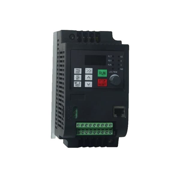 VFD AC-taajuusmuunnin, Tehoalue: 0,75 kW - 11 kW, Nimellisvirta: 2,5 A - 25 A,3 vaihe 380V, 1 vaihe 220V, 2.2KW