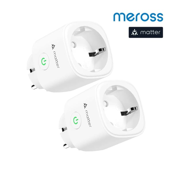 Smart Wi-Fi Stik, Energi Overvågning, Universel Kompatibilitet,2 Pak Matter Plug