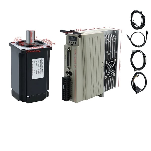 Servo Motor Kit, AC Driver, Høj Moment Ydeevne,1000W, 220V