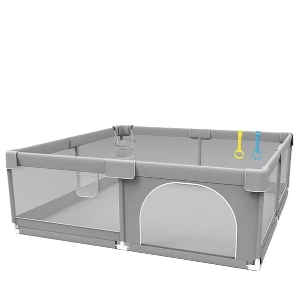 Legestativ, Sikker Design, Holdbar Metal Konstruktion,Lys Grå 1.5x1.5M