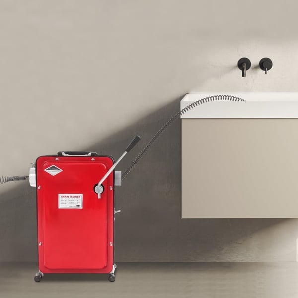 Rør rengøringsmaskine, 30m rengøringslængde, 400rpm hastighed, kompakt design, holdbar konstruktion, kompatibel med 20-100mm rør