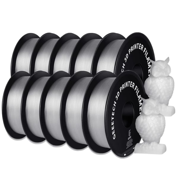 3D Printer Filament, PETG Material, 1,75 mm Diameter, Transparent
