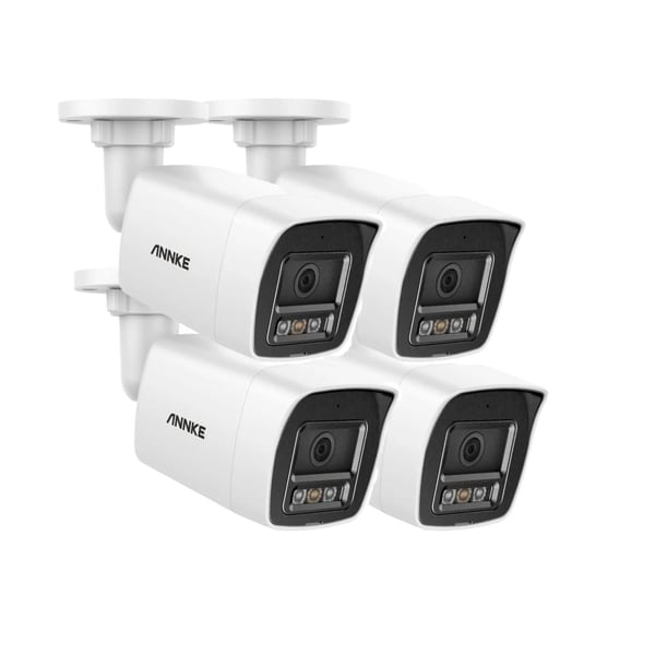 Sikkerhedskamera, 8MP høj opløsning, POE-strømforsyning, nattevision op til 30 meter,4 PCS-b