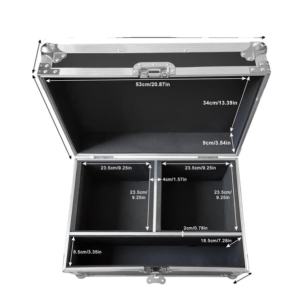 Flight Case, Kompatibel med 750W Spark Maskiner, Holdbar og Letvægtig,sort