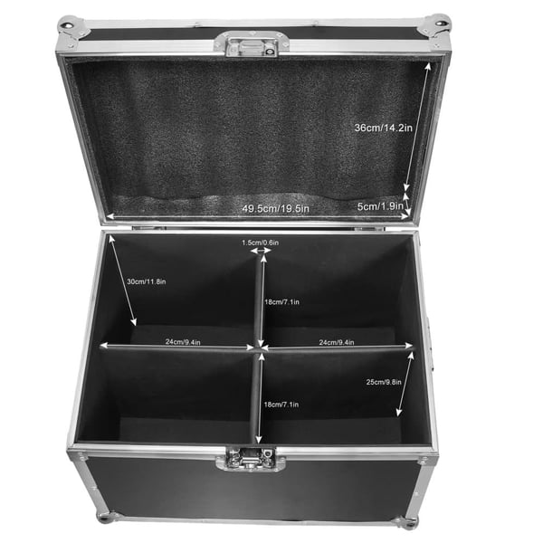 Flytteligt Hovedlys Etui, Stødabsorberende Design, Nem Adgang til Opbevaring,Kun 1Stk Flightcase