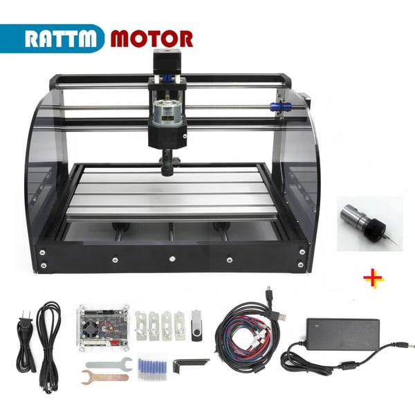CNC Router 3018 Pro MAX, Desktop Design, Højhastighed 9000 RPM Spindle,tilføj 2.5W laser, Ingen controller
