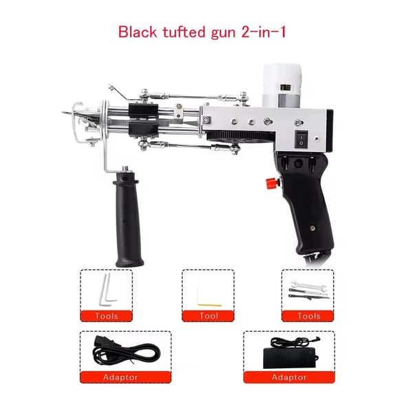 Tuftingpistol, elektrisk klip- og løkke-funktion, letvægtsdesign,NEJ.3