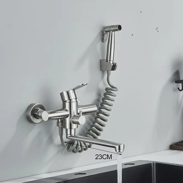 Keittiöallashana, harjattu pinta, 23 cm,Harjattu nikkeli B