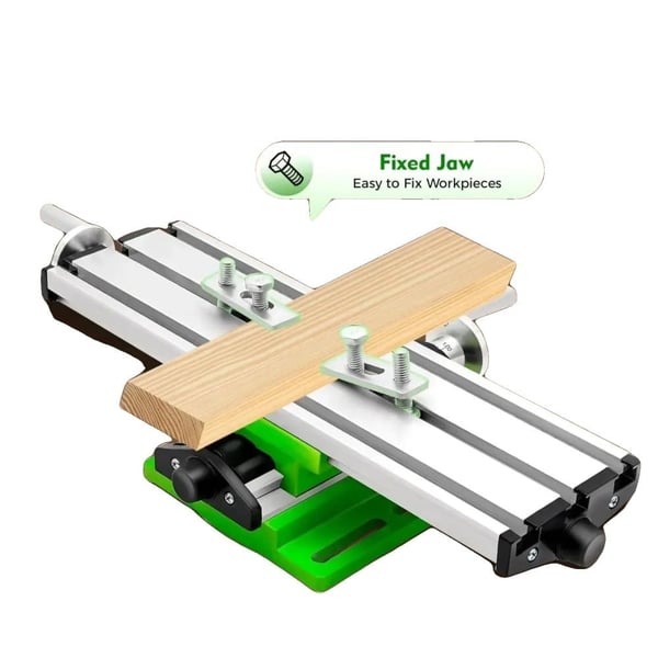 Fræsarbejdsbord, Aluminiumlegering, X-akse Justering 20 cm, Y-akse Slag 5 cm, Letvægts 1,55 kg, Pakke Størrelse 35x20x8 cm Fræsarbejdsbord, Aluminiumlegering, X-akse Justering 20 cm, Y-akse Slag 5 cm, Letvægts 1,55 kg, Pakke Størrelse 35x20x8 cm