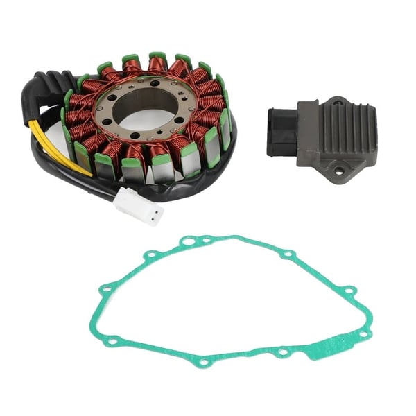 Magneto Stator, Spændingsregulator, Pakning, Kompatibel med Motorcykel CB600F Hornet 1998-2002, Forbedret Varmeafleder, Holdbare Komponenter
