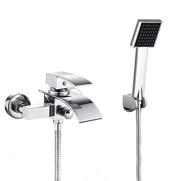 Badeværelsesarmatur, Messingkonstruktion, Moderne Design,Chrome B
