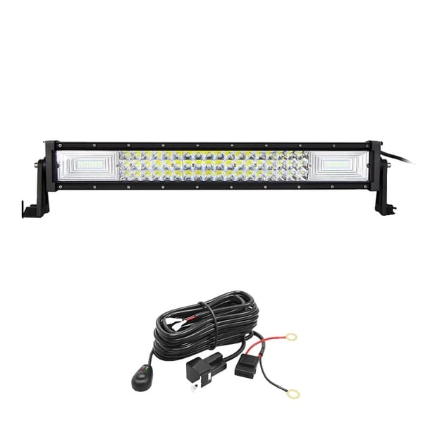 Offroad LED Lysbjælke, Holdbar 6000K Lysstyrke, Tredobbelt Række Design,21 tommer 270w ledning