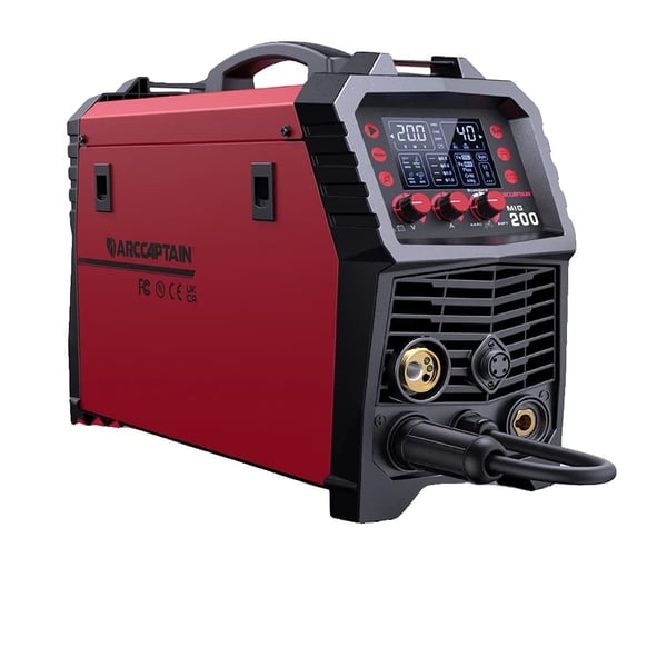 MIG Svejsemaskine 6-i-1, Synergi Kontrol, 200A Output
