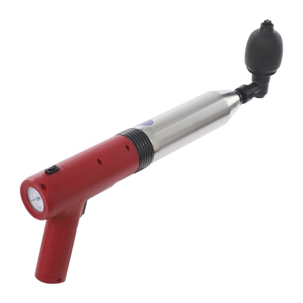 Elektrisk Toiletplunger, Højtryksluftteknologi, Ergonomisk Design,Rød