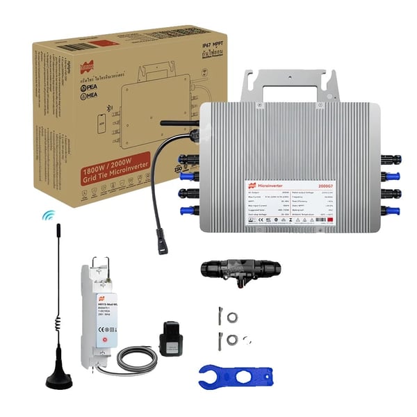 Solcelle Nettilsluttet Inverter, Høj Effektivitet, Bred Kompatibilitet,med tilbagestrømning, 230V, 22-50V