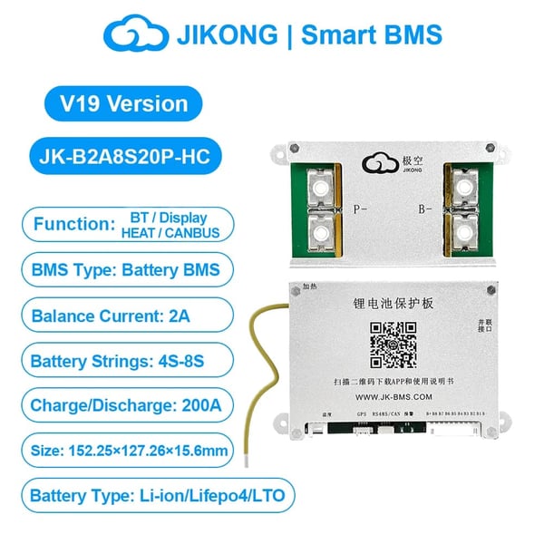 Batteristyringssystem, Overopladningsbeskyttelse, Smart Teknologi,B2A8S20P-HC