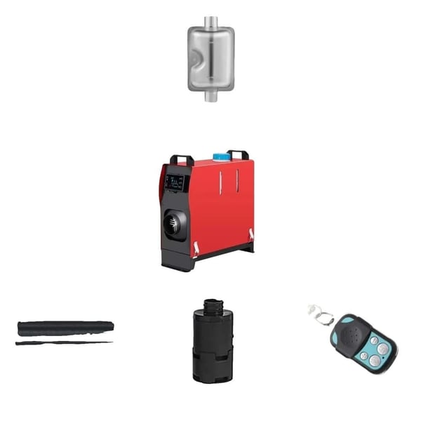 Dieselilma Lämmitys, LCD-ohjaus, Alhainen Polttoaineenkulutus,5KW LCD-kytkin