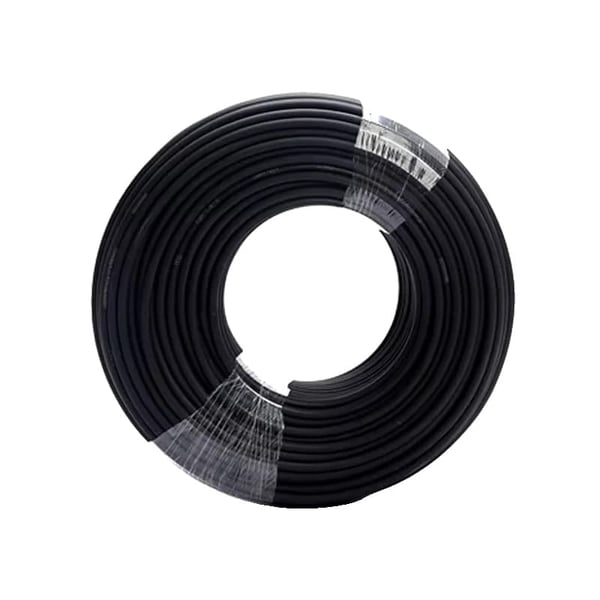 Solkabel, forniklede kobberledere, høj spænding vurderet,Kun sort, 12 AWG 4mm2, 30M