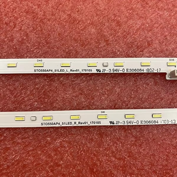 LED baggrundsbelysningsstrimmel, 51 LED'er, dæmpbar
