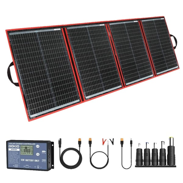 Solpanel, bærbar og foldbar, effektiv energiproduktion,200W