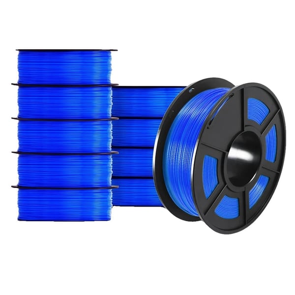 PETG 3D Filament, 1,75 mm Diameter, Miljøvenligt Materiale,PETG Blå 11KG