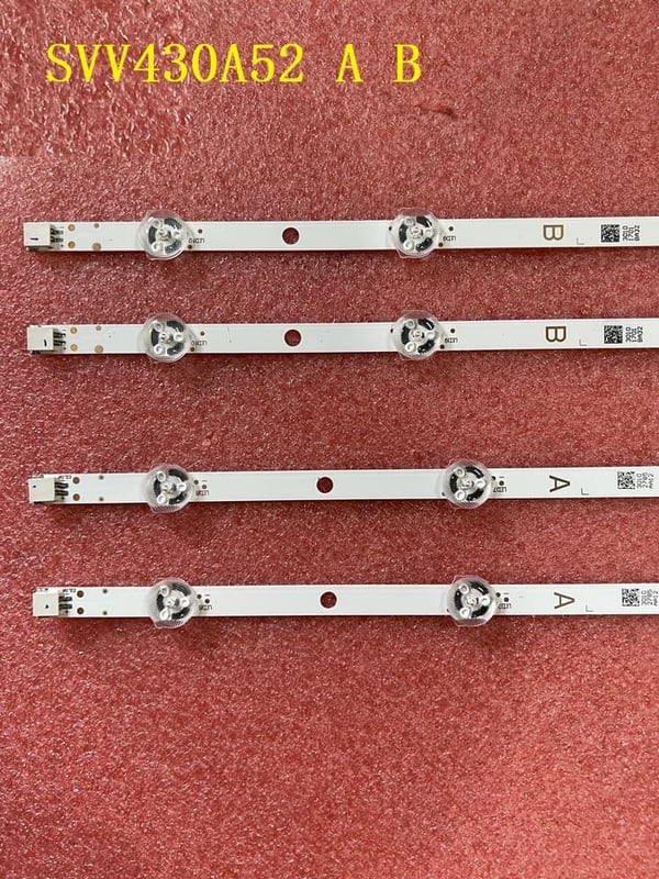 LED Baggrundsbelysning Strip, Kompatibel med JVC LT-43C890 og Toshiba 43GS352, 2Kit Til 2 TV