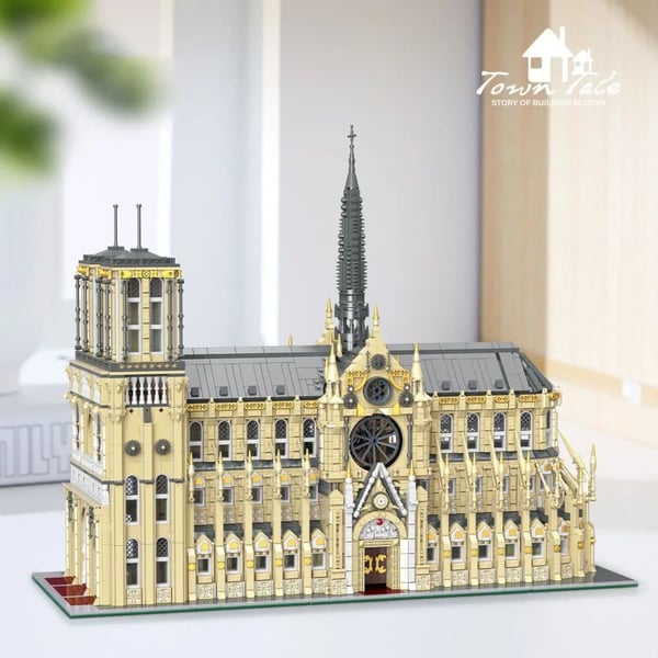 Samlingsmodel, Dekorativ Udstillingsstykke, Højsværhedsgrad Samling,Med Kasse, Notre Dame de Paris