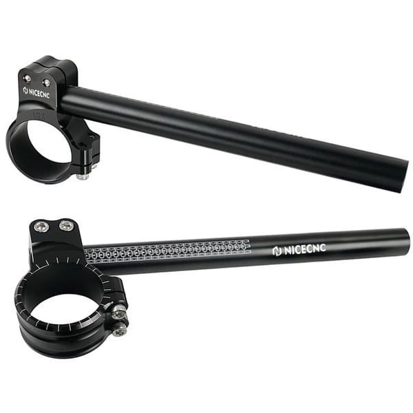 Clip-On Styret, 7075 T-6 Aluminium, CNC Bearbejdet Design,1 Par
