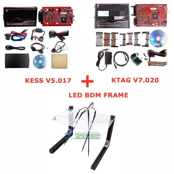 ECU Flash Tool, Verkkopäivityssarja, LED BDM-kehys, KESS KTAG LED FRAME