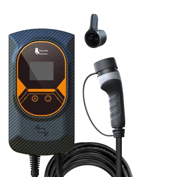 EV-lader, 7,6KW/11KW/22KW effekt, smart app kontrol,32A 22KW 3Fase, TYPE2