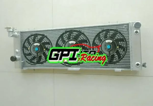 Aluminiumradiator, højtydende kølesystem,radiator og blæsere