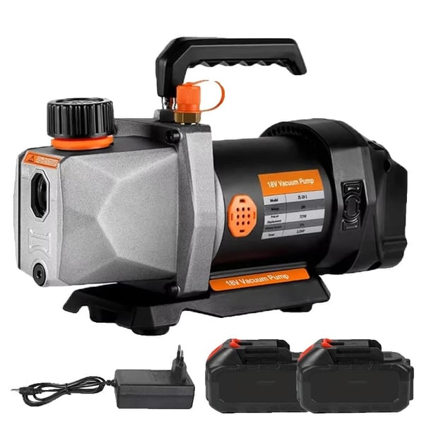 Vakuumpumpe, Høj Flow Rate, Batterikompatibel,Med 2X Batteri, EU