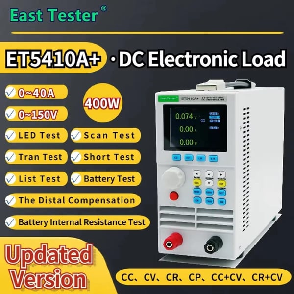 Elektrisk belastningstest, høj præcisionsmåling, brugervenligt interface,ET5410A 150V40A 400W