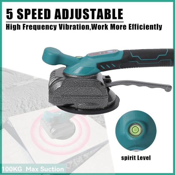 Flise Lægger Maskine, Justerbar Vibration, 200KG Adsorptionskapacitet,100KG 12000RPM